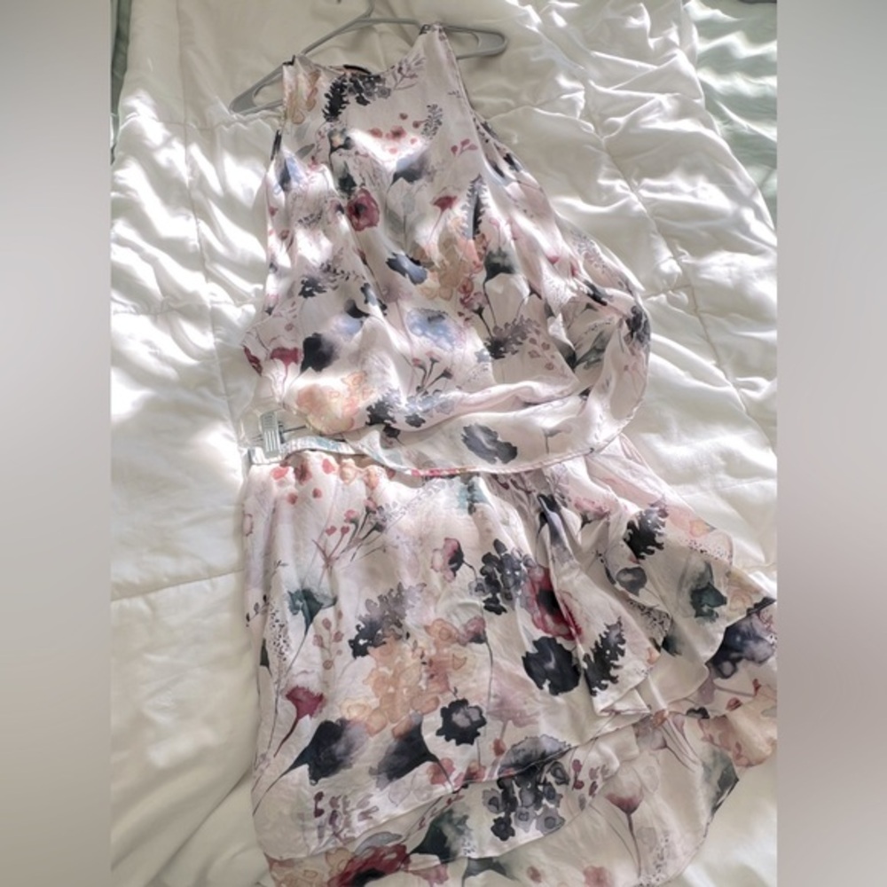 Haute Hippe Silk Skirt & Tank Set